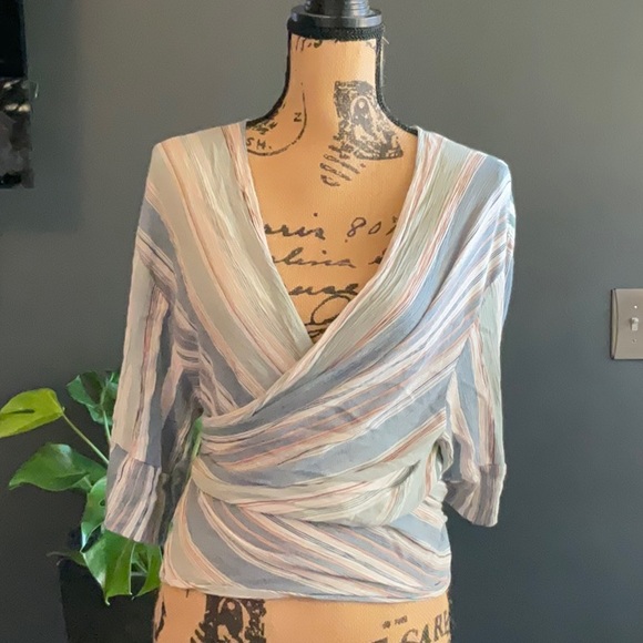 Mustard Seed Kimono Tie Wrap Shawl - Picture 4 of 5